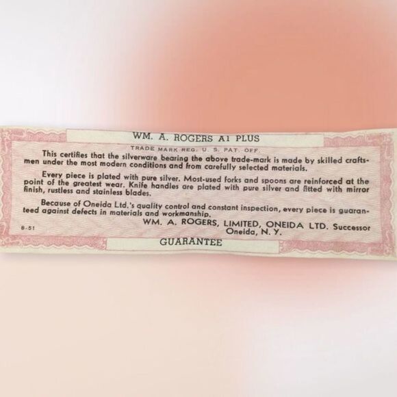 Wm. A. Rogers Ltd. Edition‎ A1 Plus Everlasting 5 Pc Place Setting Vintage - Picture 10 of 11